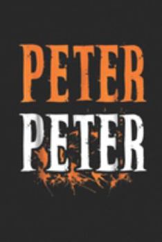 Paperback Peter Peter: Mens Peter Peter Pumpkin Eater Costume Halloween Splash Journal/Notebook Blank Lined Ruled 6x9 100 Pages Book