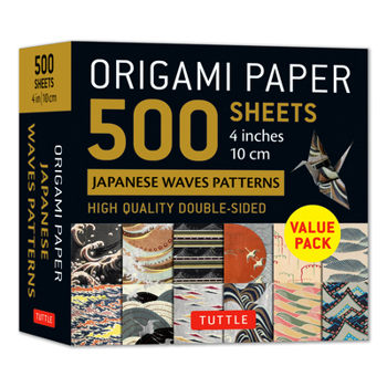 Misc. Origami Paper 500 Sheets Japanese Waves 4 (10 CM) Book