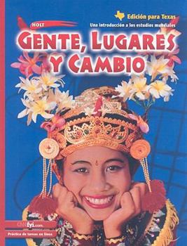 Hardcover Texas Holt Gente, Lugares, Cambio: Una Introduccion A los Estudios Mundiales [Spanish] Book