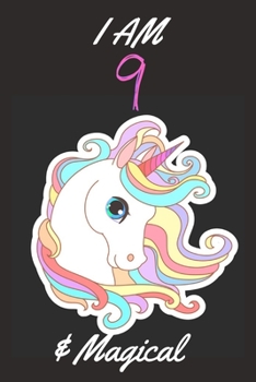 i am 8 and magical unicorn journal: Unicorn Journal I am 8 and Magical: space for writing and positive sayings! A Unicorn Journal Notebook for ... Girls / 8 Year Old Birthday Gift for Girls.