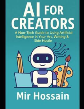 Paperback AI for Creators: ARTIFICIAL INTELLIGENCE IN YOUR ART, WRITING & SIDE HUSTLE: A Non-Techie's Guide to Supercharging Your Art, Writing, and Side Hustle Book