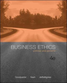 Paperback Business Ethics: Policies and Persons Book