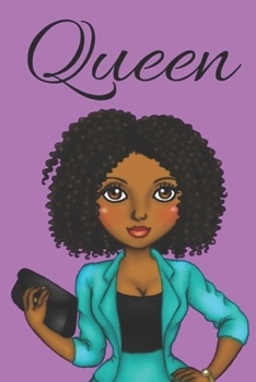 Paperback Queen: notebook/journal: for african american, black, and ebony women of color 6x9 120 pages Book