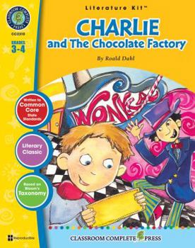 Paperback Charlie and the Chocolate Factory, Grades 3-4 [With 3 Overhead Transparencies] Book