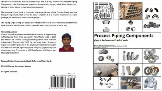 Paperback Process Piping Components Quick Reference Flash Cards Book