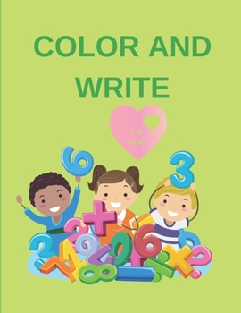 Paperback Color and write: Book