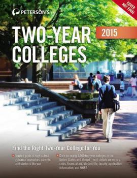Paperback Two-Year Colleges 2015 (Peterson's Two Year Colleges) Book
