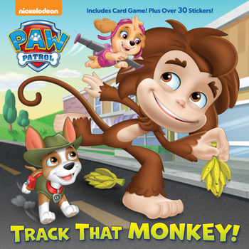 Paperback Track That Monkey! (Paw Patrol) Book