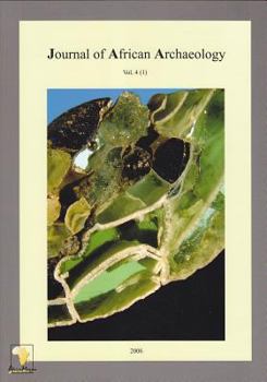 Paperback Journal of African Archaeology 4 (1) [French] Book