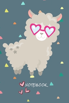Notebook: Loving Llama - Journal for writing I Composition Book I Blank paper with integrated page numbers l Narrow Ruled I Diary  I 120 Pages I "6x9" I A5 I  Soft Cover