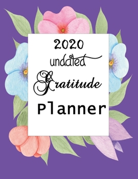 Paperback 2020 Undated Gratitude Planner: Weekly/8.5x11/Large Book
