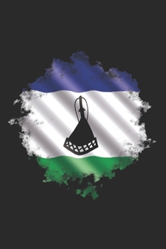 Paperback Lesotho Notebook: Lesotho Notebook - college book - diary - journal - booklet - memo - composition book - 120 sheets - Dot Grid paper 6x Book