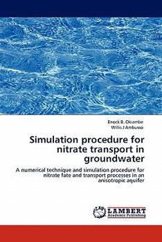 Paperback Simulation Procedure for Nitrate Transport in Groundwater Book