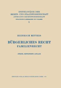 Paperback Bürgerliches Recht: Familienrecht [German] Book