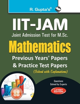 Paperback IIT-JAM M.Sc. Mathematics Practice Test & Previous Years' Papers (Solved) Book