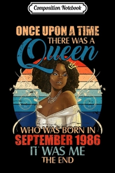 Composition Notebook: Womens Queen Was Born In September 1981 38th Birthday Gifts  Journal/Notebook Blank Lined Ruled 6x9 100 Pages