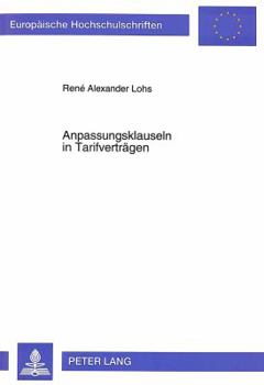 Paperback Anpassungsklauseln in Tarifvertraegen [German] Book