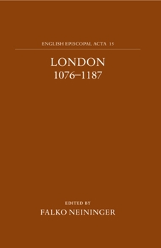 Hardcover London 1076-1187 Book