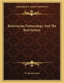 Paperback Rosicrucian Numerology and the Real System Book
