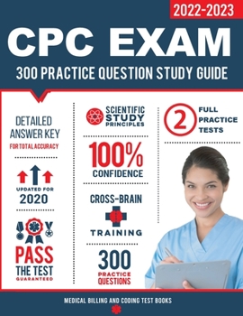 Paperback CPC Exam Study Guide: 300 Practice Questions & Answers Book