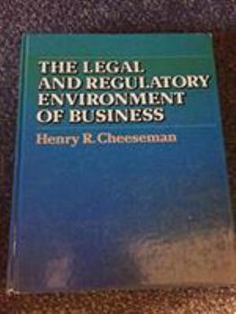 Hardcover The legal and regulatory environment of business Book