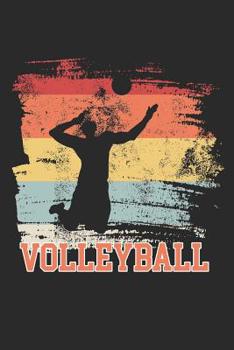 Paperback Volleyball Notebook: 6x9inch Volleyball Notebook Dot Grid Book