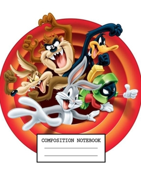 Composition Notebook: Looney Tunes Soft Glossy Cover Wide Ruled Lined Pages Book 7.5 x 9.25 Inches 110 Pages