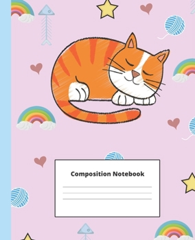 Paperback Composition Notebook: Cute Cat Composition Notebook for Girls: Perfect for taking down notes in school, home or work Book