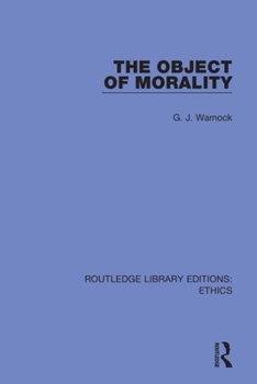 Paperback The Object of Morality Book