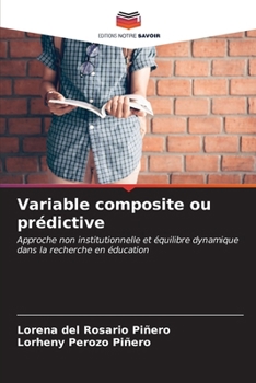 Paperback Variable composite ou prédictive [French] Book