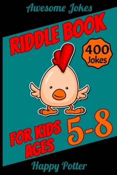 Paperback Riddle Books for Kids Ages 5-8: 400 Jokes for Kids, Riddle Book for Smart Kids Ages 5-8 [Large Print] Book