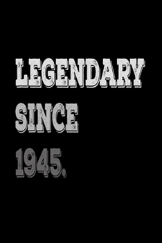 Legendary Since 1945: Journal Composition Notebook 7.44" x 9.69" 100 pages 50 sheets