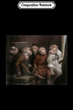 Composition Notebook: Theatre Actor Monkeys in Doll And Human Clothes  Journal/Notebook Blank Lined Ruled 6x9 100 Pages