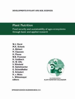Plant Nutrition: Food Security and Sustainability of Agro-Ecosystems through Basic and Applied Research (Developments in Plant and Soil Sciences)