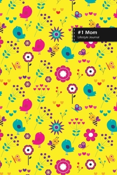Paperback Number One Mom Lifestyle Journal, Blank Write-in Notebook, Dotted Lines, Wide Ruled, Size (A5) 6 x 9 In (Yellow) Book