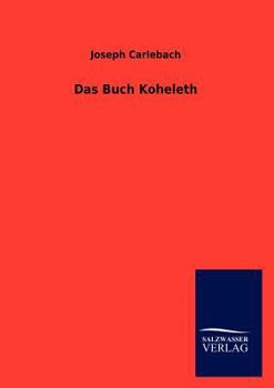 Paperback Das Buch Koheleth Book