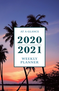 Paperback At a Glance 2020-2021 Weekly Planner: Tropical Beach 2 Year / 24 Month Pocket Planner for Purse - Jan 2020 - Dec 2021 Calendar - Size: 5.5" x 8.5" Book