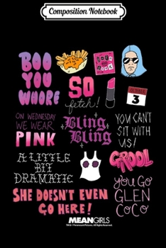 Composition Notebook: Mean Girls Pink Boo You Fetch Quotes Graphic  Journal/Notebook Blank Lined Ruled 6x9 100 Pages