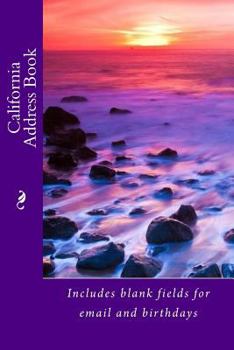 Paperback California Address Book
