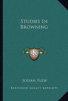 Paperback Studies In Browning Book