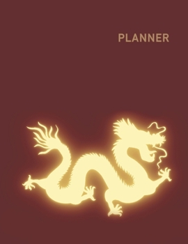 Paperback Planner: Chinese Dragon 2 Year Monthly Planner with Note Pages (24 Months) - Jan 2020 - Dec 2021 - Month Planning - Appointment Book