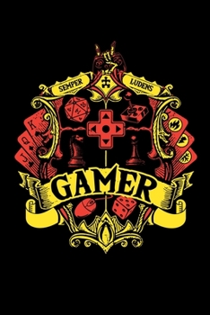 Paperback Notizbuch: Gamer W?rfel Rpg Tabletop Gamepad Lustig Geschenke 120 Seiten, 6X9 (Ca. A5), Punktraster [German] Book