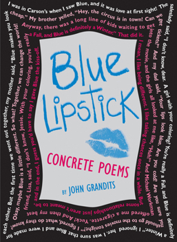 Paperback Blue Lipstick: Concrete Poems Book