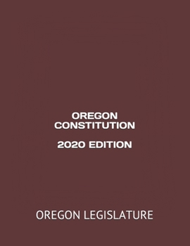 Paperback Oregon Constitution 2020 Edition Book