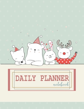 Notebook: Daily planner notebook with  cute cover and daily planner pages, Extra large (8.5 x 11) inches, 110 pages, planner notebooks