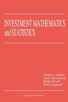 Paperback Investment Mathematics and Statistics Book