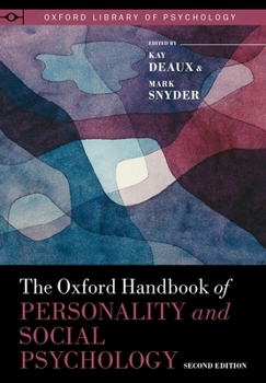 Hardcover The Oxford Handbook of Personality and Social Psychology Book