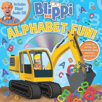 Paperback Blippi: Alphabet Fun! [With Audio CD] Book
