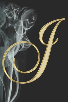 J Journal: A Monogram J Initial Capital Letter Notebook For Writing And Notes: Great Personalized Gift For All First, Middle, Or Last Names (Red Maroon Gold Smoke Fire Swirl Print)