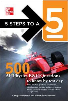 Paperback 500 AP Physics Questions to Know by Test Day Book